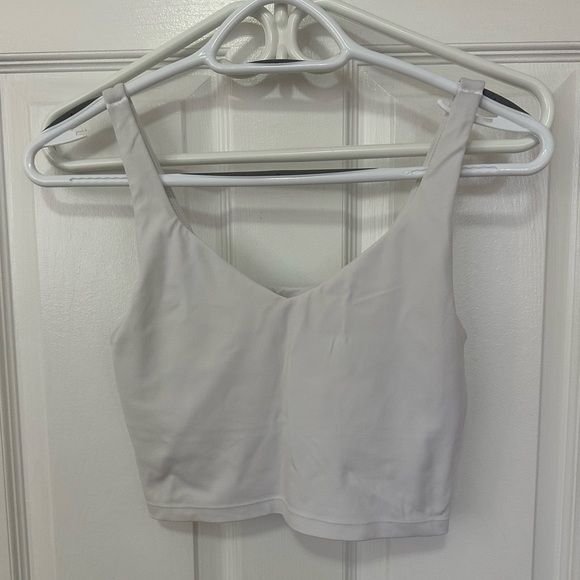 Aerie Offline Real Me Low Key Longline Sports Bra - White - Picture 1 of 3